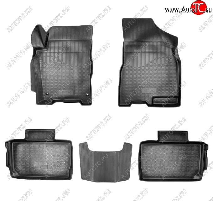 2 369 р. Коврики салонные Noplast (3D)  Chery Tiggo 2 (2017-2025) (Черные)  с доставкой в г. Керчь