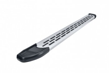 16 999 р. Пороги алюминиевые Slitkoff  Chery Tiggo 3 (2014-2020) (Premium Silver)  с доставкой в г. Керчь. Увеличить фотографию 4