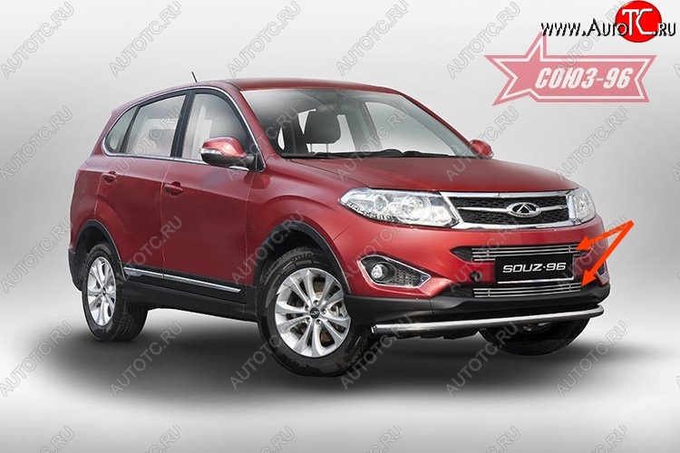 5 039 р. Декоративный элемент воздухозаборника Souz-96 (d10) Chery Tiggo 5 (T21) дорестайлинг (2014-2017)  с доставкой в г. Керчь