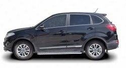13 399 р. Широкая защита порогов Russtal Chery Tiggo 5 (T21) дорестайлинг (2014-2017) (Защита порогов с со скосами на торцах (вариант 1))  с доставкой в г. Керчь. Увеличить фотографию 2