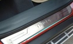 2 399 р. Внешние накладки на порожки автомобиля CT Chery Tiggo 5 (T21) рестайлинг (2017-2020)  с доставкой в г. Керчь. Увеличить фотографию 3