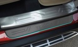 6 449 р. Внутренние накладки на порожки автомобиля СТ Chery Tiggo 5 (T21) рестайлинг (2017-2020)  с доставкой в г. Керчь. Увеличить фотографию 3