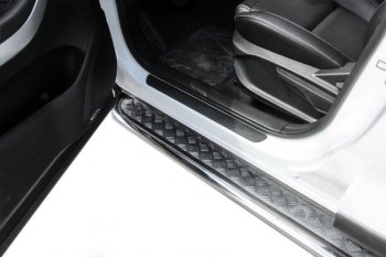 17 899 р. Защита порогов Slitkoff (Ø 57 мм, с листом) Chery Tiggo 7 (2016-2020)  с доставкой в г. Керчь. Увеличить фотографию 4