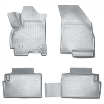 Коврики салонные Noplast (3D) Chery Tiggo 7 (2016-2020) (Серый)