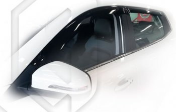1 999 р. Дефлектора окон CA-Plastic Chery Tiggo 4 1-ый рестайлинг (2018-2023) (серия Classic полупрозрачный, Без хром молдинга)  с доставкой в г. Керчь. Увеличить фотографию 2