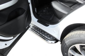 17 899 р. Защита порогов Slitkoff (Ø 57 мм, с листом)  Chery Tiggo 4 (2018-2023) 1-ый рестайлинг  с доставкой в г. Керчь. Увеличить фотографию 3