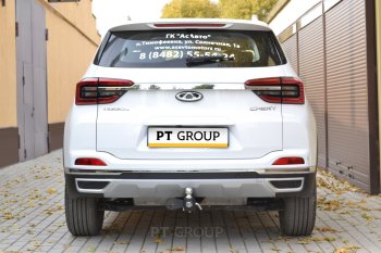 16 039 р. Фаркоп PT GROUP /съемный квадрат/ CHERY Tiggo 4 2021-/ Tiggo 4 Pro 2021-  Chery Tiggo 4 1-ый рестайлинг (2018-2023)  с доставкой в г. Керчь. Увеличить фотографию 3