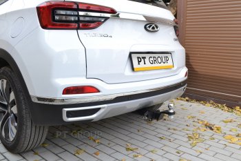 16 039 р. Фаркоп PT GROUP /съемный квадрат/ CHERY Tiggo 4 2021-/ Tiggo 4 Pro 2021-  Chery Tiggo 4 1-ый рестайлинг (2018-2023)  с доставкой в г. Керчь. Увеличить фотографию 4