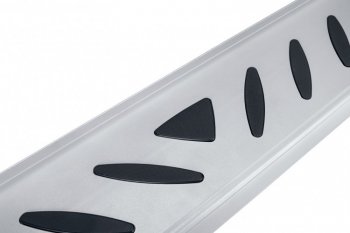 17 399 р. Пороги алюминиевые Slitkoff  Chery Tiggo 7 PRO (2019-2025) (Elite Silver)  с доставкой в г. Керчь. Увеличить фотографию 5