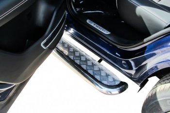 17 699 р. Защита порогов Slitkoff (Ø 57 мм, с листом)  Chery Tiggo 8  1 T18 (2019-2023) рестайлинг  с доставкой в г. Керчь. Увеличить фотографию 7