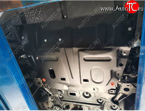 10 299 р. Защита картера двигателя и КПП (большая, V-1,6T; 2,0T) Alfeco  Chery Tiggo 8 PRO (2021-2025) (Алюминий 3 мм)  с доставкой в г. Керчь