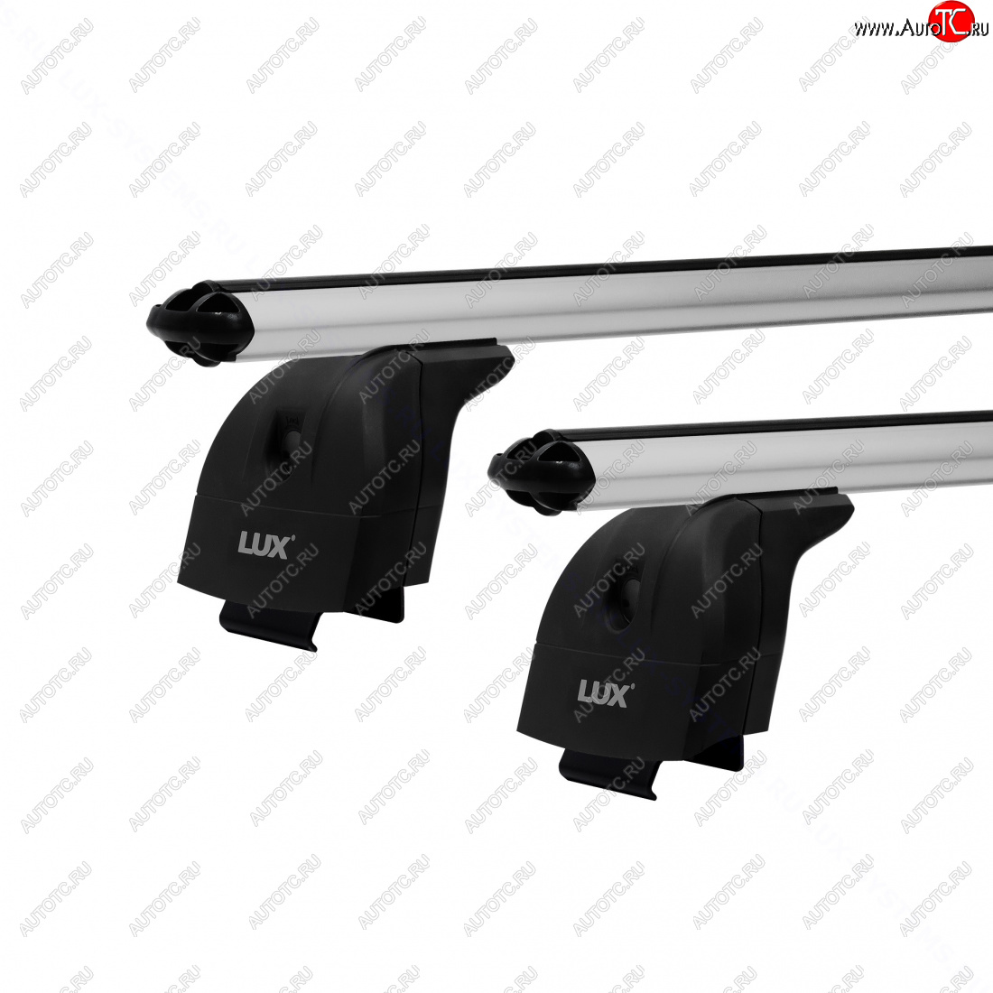 13 889 р. Багажник на крышу с низкими рейлингами сборе LUX  Chery Tiggo 8 PRO (2021-2025) (дуги аэро-классик 110 см, без замка, серебро)  с доставкой в г. Керчь