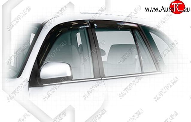 1 899 р. Дефлектора окон CA-Plastiс (рестайл)  Chery Tiggo T11 (2013-2016) рестайлинг (Classic полупрозрачный, Без хром.молдинга)  с доставкой в г. Керчь