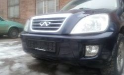 1 469 р. Сетка на бампер Russtal (черная) Chery Tiggo T11 дорестайлинг (2005-2013)  с доставкой в г. Керчь. Увеличить фотографию 3