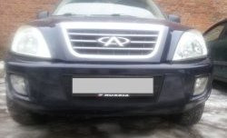 1 469 р. Сетка на бампер Russtal (черная) Chery Tiggo T11 дорестайлинг (2005-2013)  с доставкой в г. Керчь. Увеличить фотографию 5