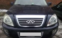 1 539 р. Сетка на бампер Russtal (хром) Chery Tiggo T11 дорестайлинг (2005-2013)  с доставкой в г. Керчь. Увеличить фотографию 6