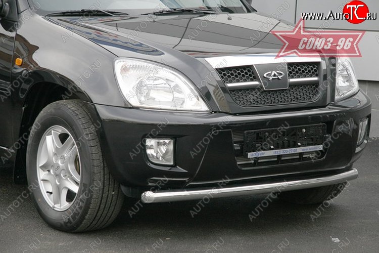 9 629 р. Защита переднего бампера одинарная Souz-96 (d60) Chery Tiggo T11 дорестайлинг (2005-2013)  с доставкой в г. Керчь