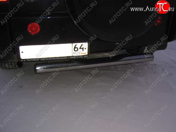 6 399 р. Защита заднего бампера d76 Slitkoff (с поступью) Chery Tiggo T11 дорестайлинг (2005-2013) (Цвет: серебристый)  с доставкой в г. Керчь