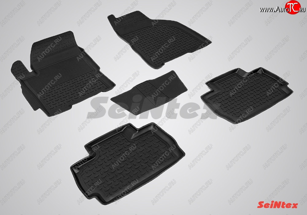 3 739 р. Износостойкие коврики в салон с высоким бортом SeiNtex Premium 4 шт. (резина) Chery Very (2011-2016)  с доставкой в г. Керчь