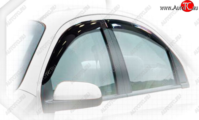 2 079 р. Дефлектора окон CA-Plastic  Chevrolet Nexia (2020-2022) седан (Classic полупрозрачный, Без хром молдинга)  с доставкой в г. Керчь