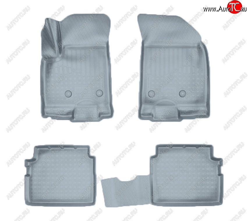 2 789 р. Коврики салона Norplast  Chevrolet Nexia (2020-2022), Ravon Nexia R3 (2016-2020) (Цвет: серый)  с доставкой в г. Керчь