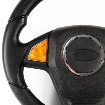 2 889 р. Рулевое колесо Барс-Т Премиум (Ø360 мм, под знак Lada)  Chevrolet Niva  2123 (2002-2020), Лада 2110 (1995-2007), Лада 2111 (1998-2009), Лада 2112 (1999-2009), Лада 2123 (Нива Шевроле) (2002-2021), Лада Калина ( 1118,  1117,  1119,  2192,  2194) (2004-2018), Лада Калина Спорт ( 1119,  2192) (2008-2018), Лада Нива Трэвел (2021-2025), Лада Приора ( 2170,  2171,  2172,  21728) (2007-2018) (Дерево)  с доставкой в г. Керчь. Увеличить фотографию 3