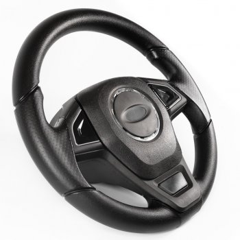 2 889 р. Рулевое колесо Барс-Т Премиум (Ø360 мм, под знак Lada)  Chevrolet Niva  2123 (2002-2020), Лада 2110 (1995-2007), Лада 2111 (1998-2009), Лада 2112 (1999-2009), Лада 2123 (Нива Шевроле) (2002-2021), Лада Калина ( 1117,  1118,  1119,  2192,  2194) (2004-2018), Лада Калина Спорт ( 1119,  2192) (2008-2018), Лада Нива Трэвел (2021-2025), Лада Приора ( 2170,  2171,  2172,  21728) (2007-2018) (Черный)  с доставкой в г. Керчь. Увеличить фотографию 2