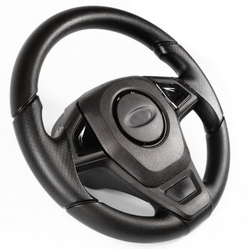 Рулевое колесо Барс-Т Премиум (Ø360 мм, под знак Lada) Chevrolet Niva  2123 (2002-2020), Лада 2110 (1995-2007), Лада 2111 (1998-2009), Лада 2112 (1999-2009), Лада 2123 (Нива Шевроле) (2002-2021), Лада Калина ( 1118,  1117,  1119,  2192,  2194) (2004-2018), Лада Калина Спорт ( 1119,  2192) (2008-2018), Лада Нива Трэвел (2021-2025), Лада Приора ( 2170,  2171,  2172,  21728) (2007-2018) (Черный+)