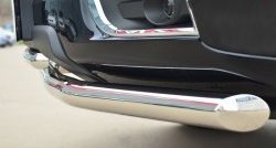23 999 р. Защита переднего бампера (2 трубыØ63 и 42 мм, нержавейка) SLITKOFF  Chevrolet Trailblazer  GM800 (2012-2016) дорестайлинг  с доставкой в г. Керчь. Увеличить фотографию 3
