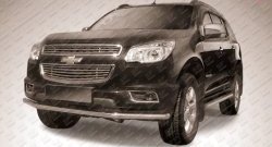 Одинарная защита переднего бампера из трубы диаметром 57 мм Slitkoff Chevrolet Trailblazer  GM800 (2012-2016) дорестайлинг
