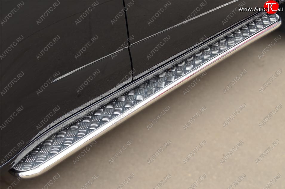 24 649 р. Широкая защита порогов с трубой d42 мм SLITKOFF v3  Chevrolet Trailblazer  GM800 (2012-2016) дорестайлинг  с доставкой в г. Керчь