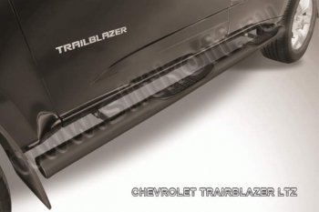 Защита порогов d76 Slitkoff (с поступью) Chevrolet Trailblazer  GM800 (2012-2016) дорестайлинг