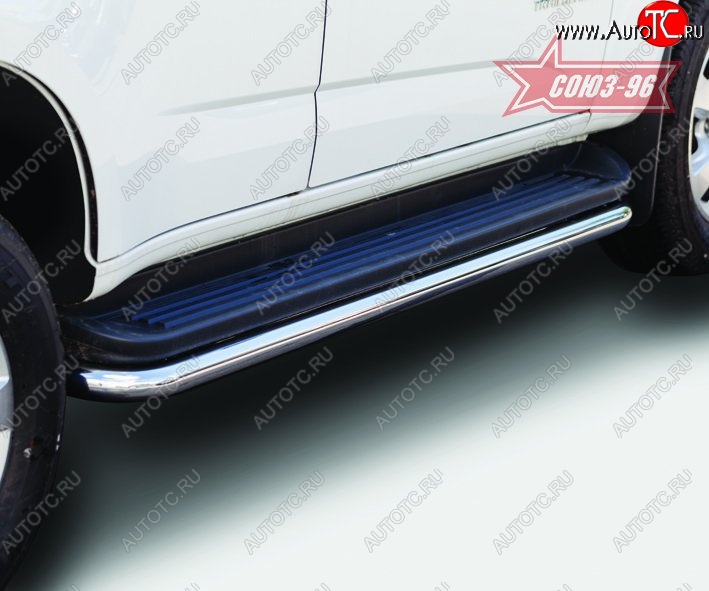 12 329 р. Защита штатных порогов Souz-96 (d60) Chevrolet Trailblazer GM800 дорестайлинг (2012-2016)  с доставкой в г. Керчь