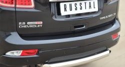 18 999 р. Одинарная защита заднего бампера из трубы диаметром 76 мм SLITKOFF  Chevrolet Trailblazer  GM800 (2012-2016) дорестайлинг  с доставкой в г. Керчь. Увеличить фотографию 2