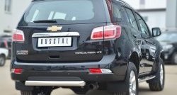 18 999 р. Одинарная защита заднего бампера из трубы диаметром 76 мм SLITKOFF  Chevrolet Trailblazer  GM800 (2012-2016) дорестайлинг  с доставкой в г. Керчь. Увеличить фотографию 4