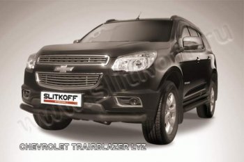 Защита переднего бампера d76 Slitkoff Chevrolet Trailblazer  GM800 (2012-2016) дорестайлинг