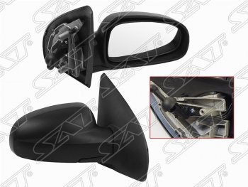 Правое зеркало заднего вида SAT (механическое) Chevrolet Aveo ( T250,  T300) (2006-2015) хэтчбек 5 дв рестайлинг, хэтчбек