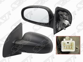 Левое зеркало заднего вида SAT (электрическое) Chevrolet Aveo ( T250,  T300) (2006-2015) хэтчбек 5 дв рестайлинг, хэтчбек