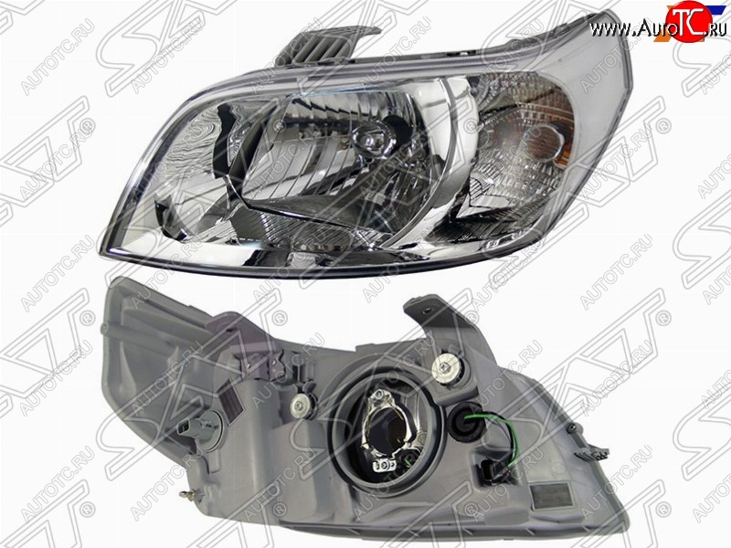 3 999 р. Левая фара SAT (под корректор) Chevrolet Aveo T250 седан рестайлинг (2006-2011)  с доставкой в г. Керчь