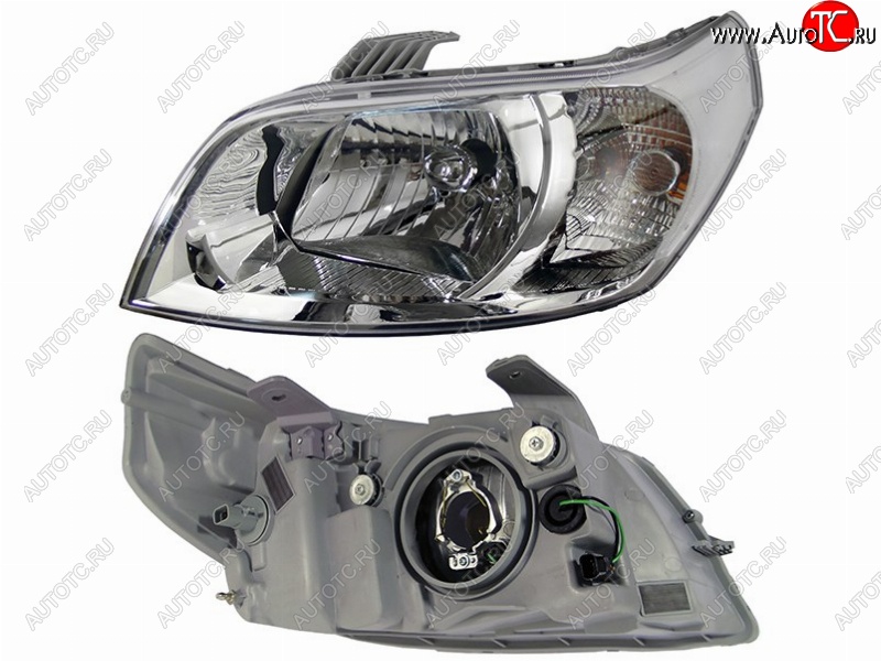 3 699 р. Левая передняя фара SAT  Chevrolet Aveo  T250 (2006-2011) хэтчбек 5 дв рестайлинг  с доставкой в г. Керчь