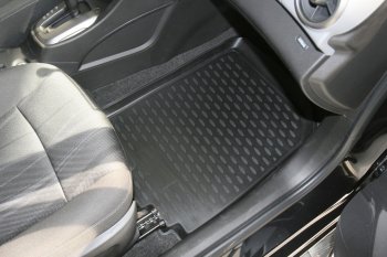2 279 р. Коврики в салон (полиуретан) Element  Chevrolet Aveo T300 седан (2011-2015)  с доставкой в г. Керчь. Увеличить фотографию 2