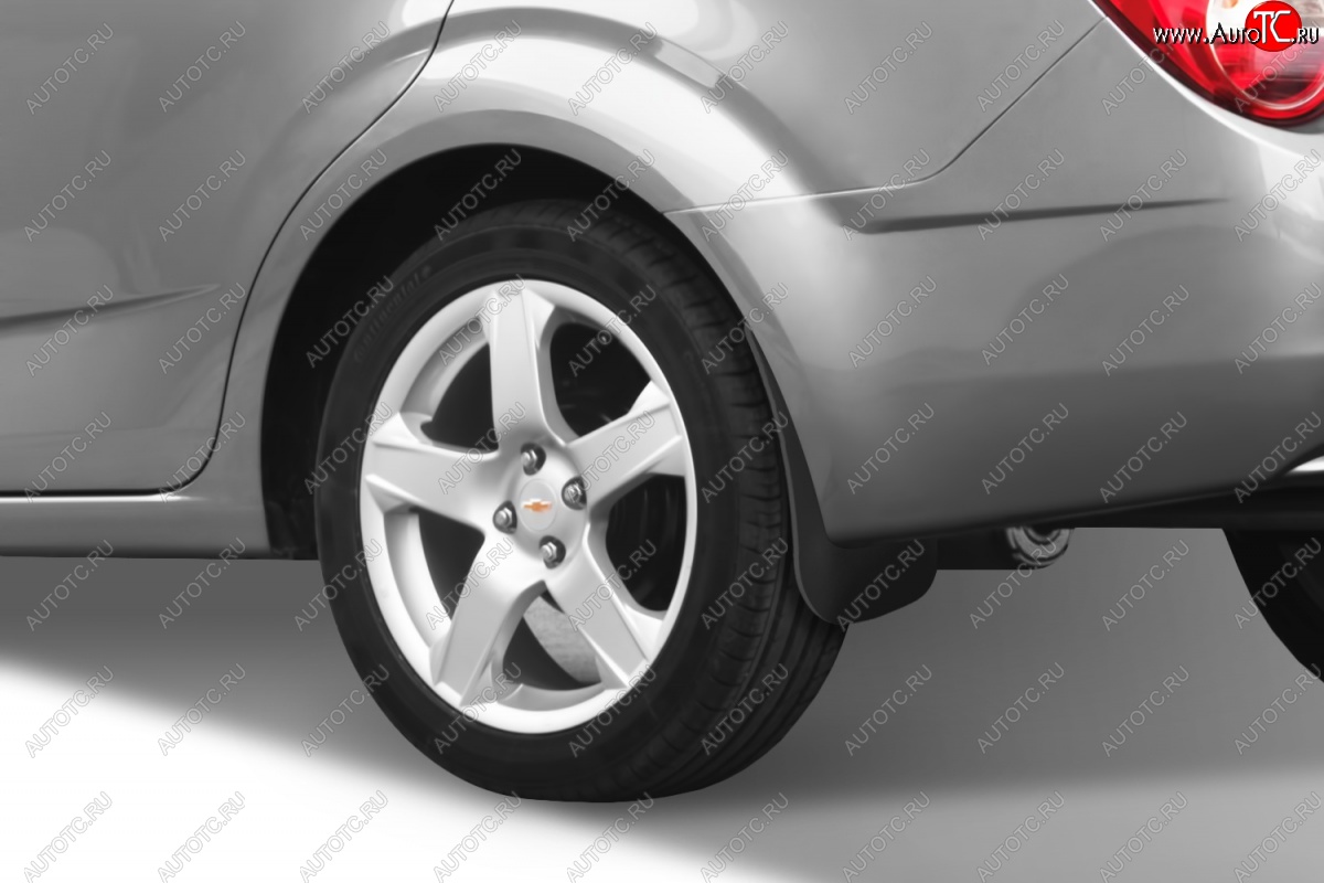 4 799 р. Задние брызговики Frosch Chevrolet Aveo T300 седан (2011-2015)  с доставкой в г. Керчь