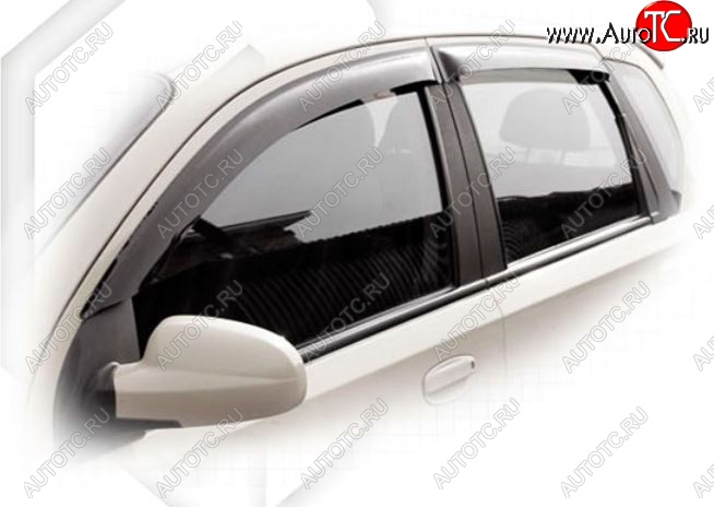 1 999 р. Дефлектора окон CA-Plastiс  Chevrolet Aveo  T200 (2002-2008) хэтчбек 5 дв (Classic полупрозрачный, Без хром.молдинга)  с доставкой в г. Керчь