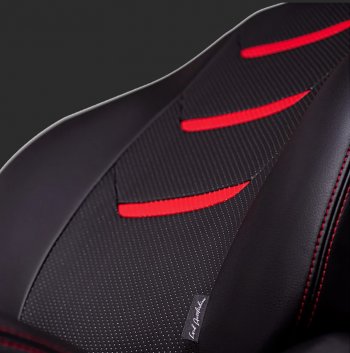 7 899 р. Чехлы для сидений Lord Autofashion Турин 2 (экокожа, спинка 60/40, 2 Г-образных подголовника)  Chevrolet Aveo  T300 (2011-2015) седан, хэтчбек (Черный/Черный/Красный/Красный)  с доставкой в г. Керчь. Увеличить фотографию 2