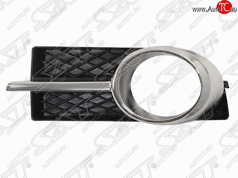 499 р. Левая оправа противотуманной фары SAT (хром)  Chevrolet Aveo  T250 (2006-2011) седан рестайлинг  с доставкой в г. Керчь