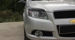 1 239 р. Реснички на фары RA Chevrolet Aveo T200 хэтчбек 5 дв (2002-2008) (Неокрашенные)  с доставкой в г. Керчь. Увеличить фотографию 2
