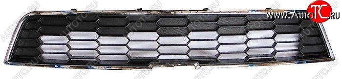 1 499 р. Решётка радиатора SAT (верхняя) Chevrolet Aveo T300 хэтчбек (2011-2015) (Неокрашенная)  с доставкой в г. Керчь