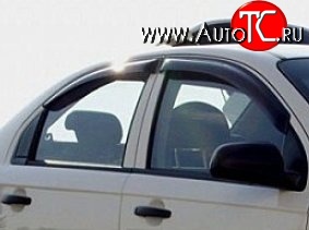 2 699 р. Комплект дефлекторов окон (ветровиков) 4 шт. Novline Chevrolet Aveo T200 седан (2003-2008)  с доставкой в г. Керчь