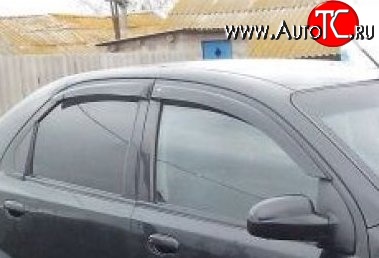 999 р. Комплект дефлекторов окон (ветровиков) 4 шт. Russtal Chevrolet Aveo T200 седан (2003-2008)  с доставкой в г. Керчь