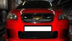 7 199 р. Передний бампер CT Chevrolet Aveo T250 седан рестайлинг (2006-2011) (Неокрашенный)  с доставкой в г. Керчь. Увеличить фотографию 2